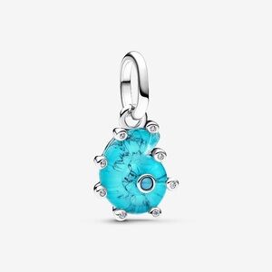 Pandora Blue Murano Glass Sea Snail Dangle Charm